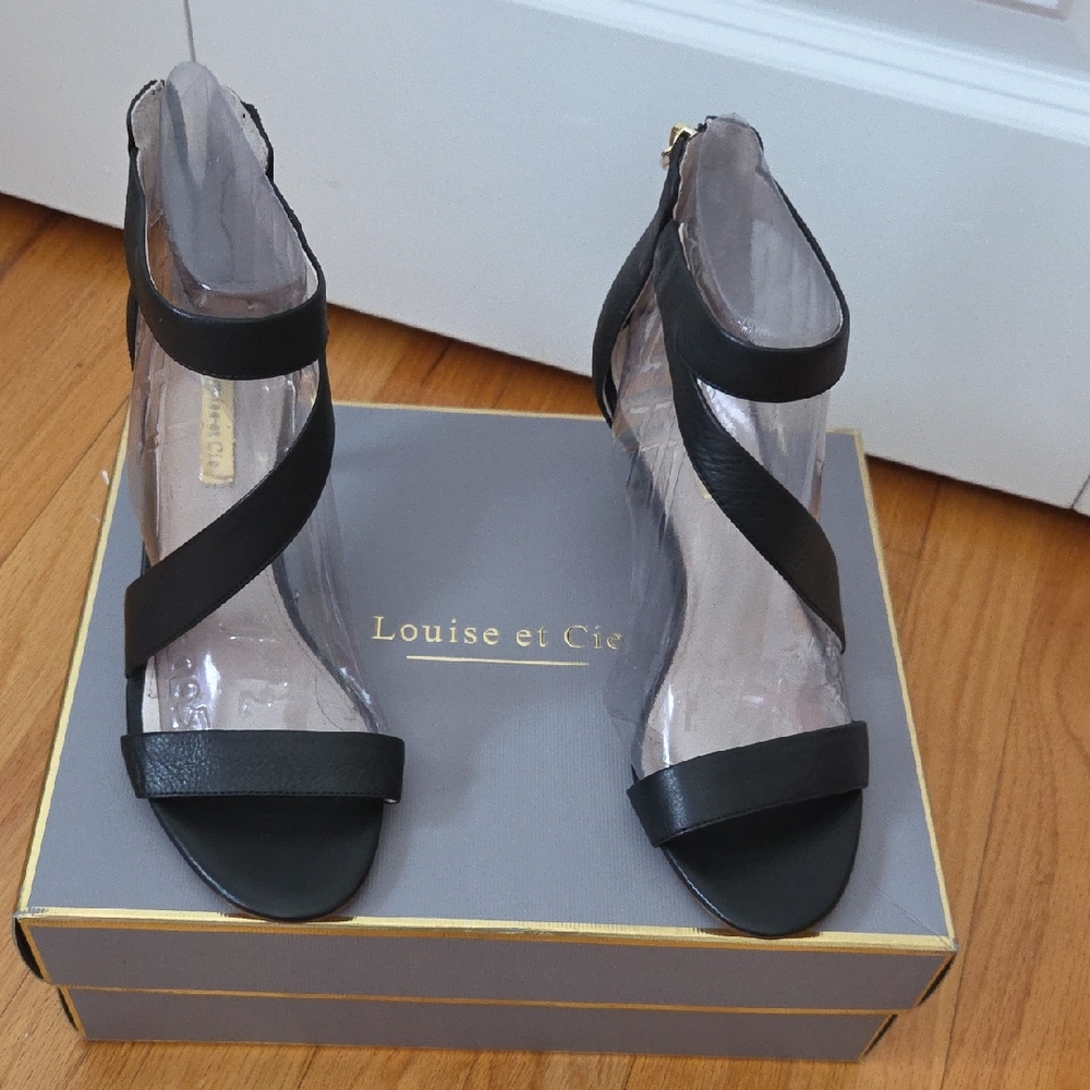 Louise et Cie Black Strappy Heels